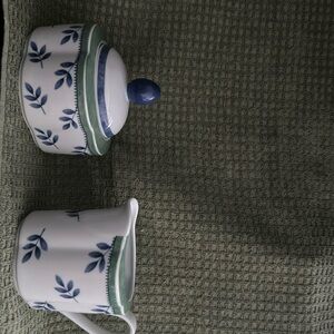 Villeroy & Boch Switch 3 porcelain sugar & creamer set.